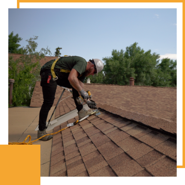 roof repair close up