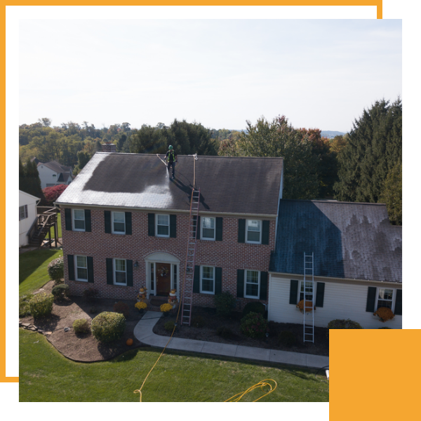 house undergoing roof repair